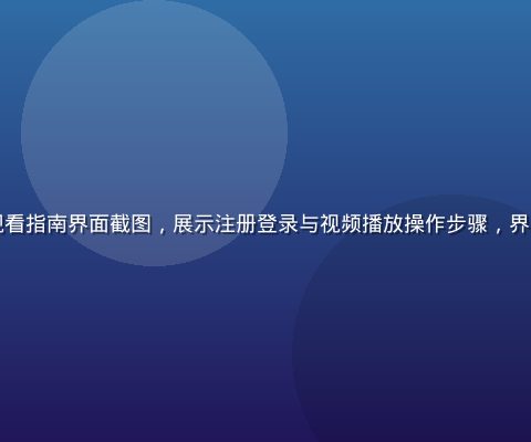 日韩视频平台新手观看指南界面截图，展示注册登录与视频播放操作步骤，界面简洁现代绿色主题